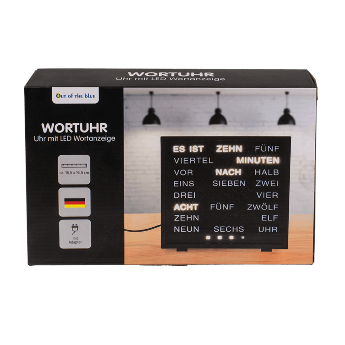 Clock with German words, - Image 2
