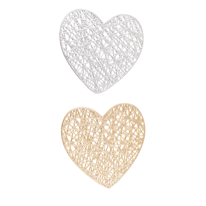 PVC Coaster, Heart, ca. 11 x 11 cm, - Image 3