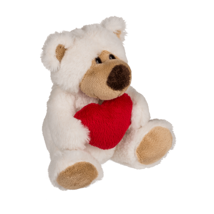 Plush bear with red heart, Big Love, - Image 3