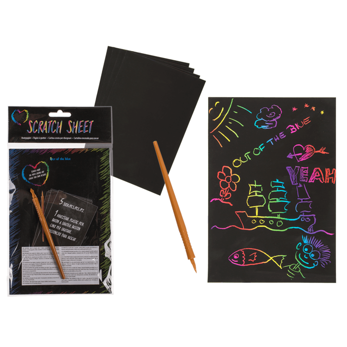 Scratch Sheet, Colourful,
