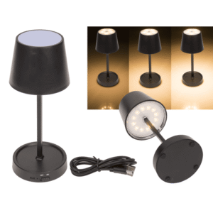 Black colored table lamp with LED, - 220262#