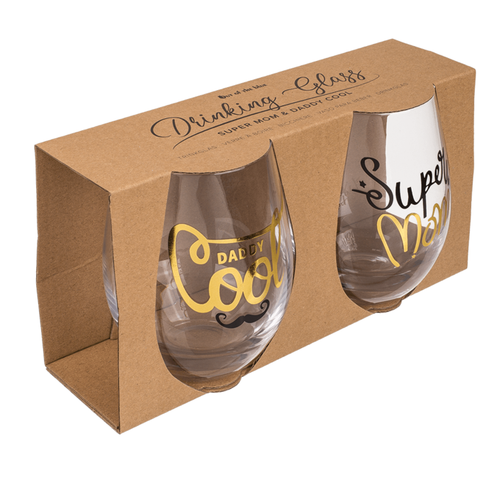 Drinking glass, Super Mom & Daddy Cool, - Image 3
