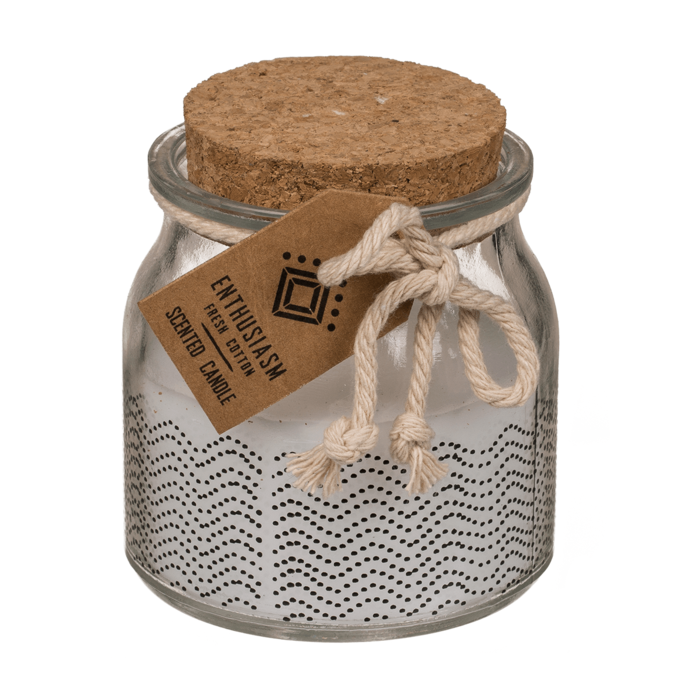 Scented candle (fresh cotton) in glass, - Image 2