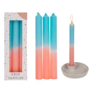 Stick candle with color gradient,