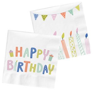 Napkins Party Green 33x33cm - 20 pieces