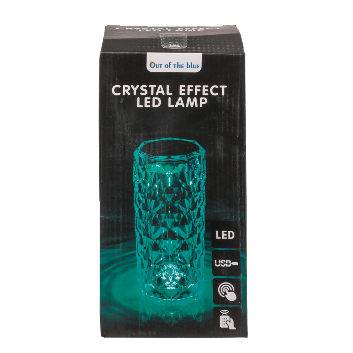 Crystal Lamp, ca. 21 x 9 cm, with colour changing - Image 2