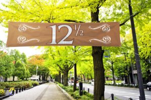 12.5th Anniversary Banner Copper - 180 cm
