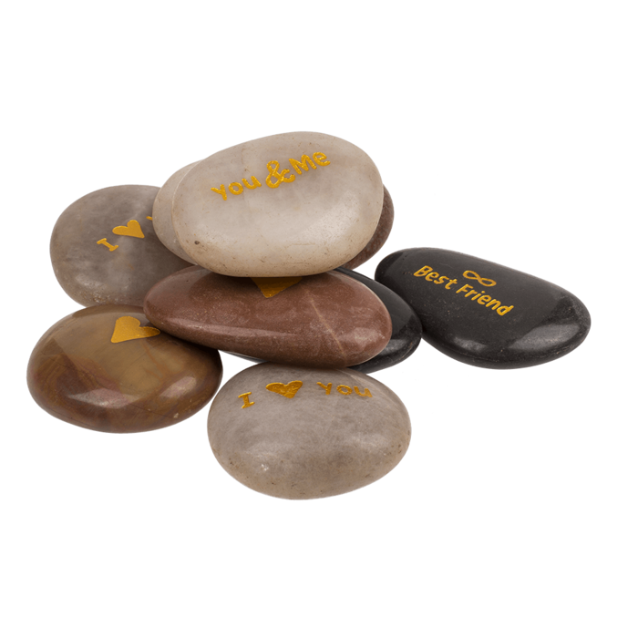 Worry stone with english wording, - Image 4