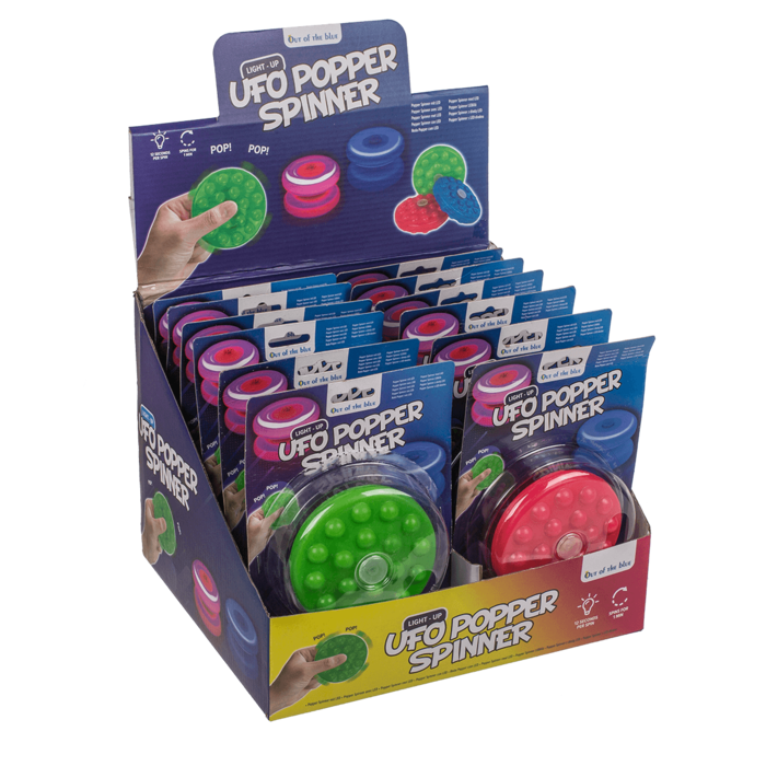 Ufo Popper Spinner, with LED (incl. batteries) - Image 3