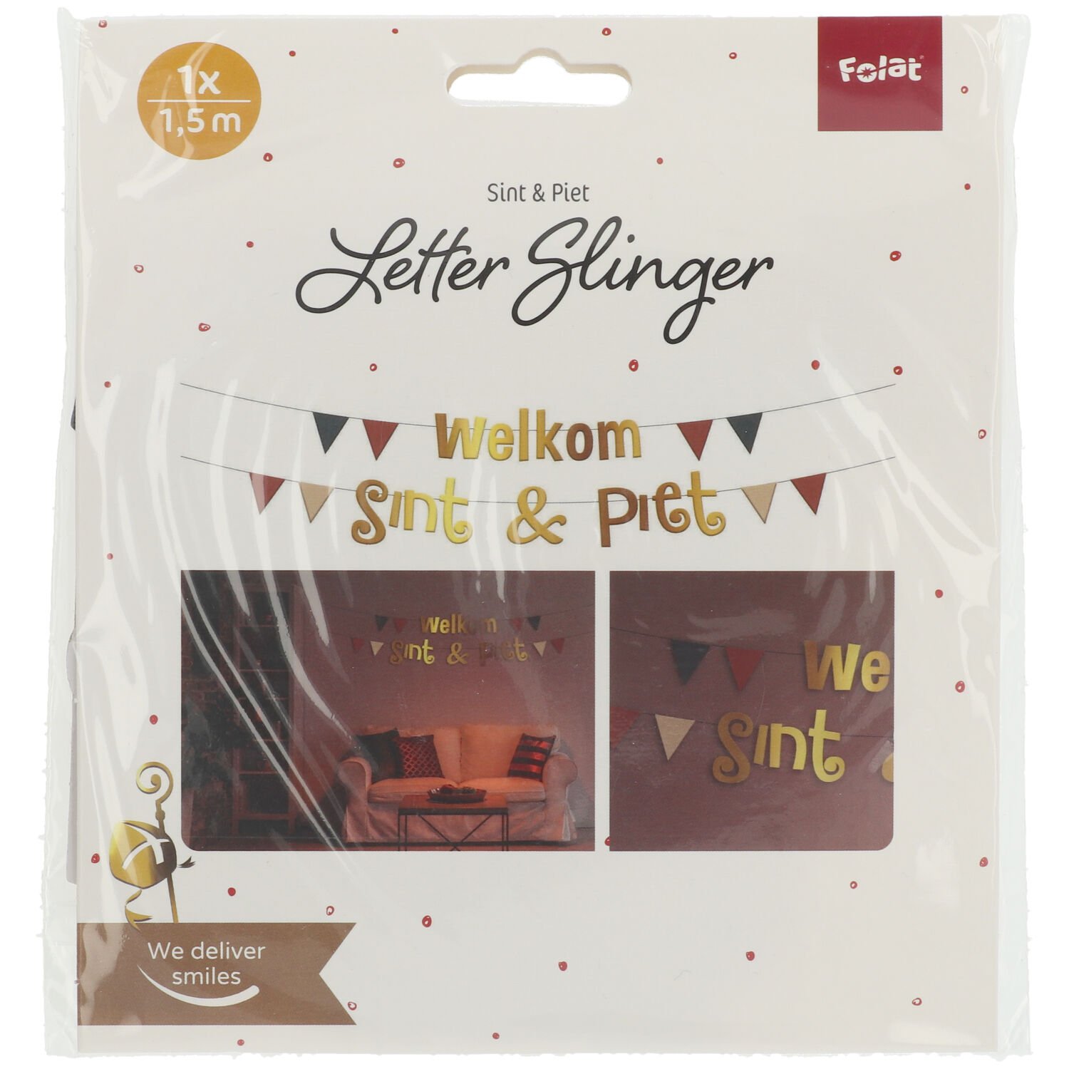 Letter garlands 'Welkom Sint & Piet' (NL) - 2 pieces - Image 3