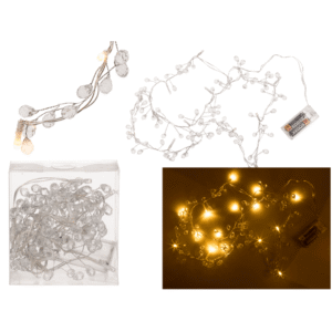 Indoor Light chain, Pearls, with 15 LED,