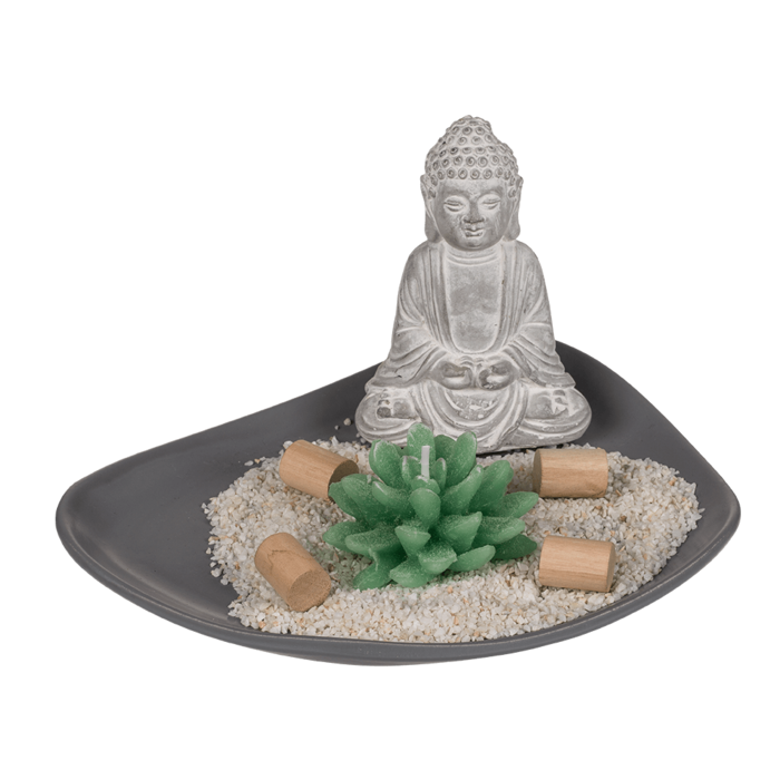 Grey coloured wooden plate, - Image 2