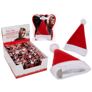 Hair clip, Santa Claus Hat,
