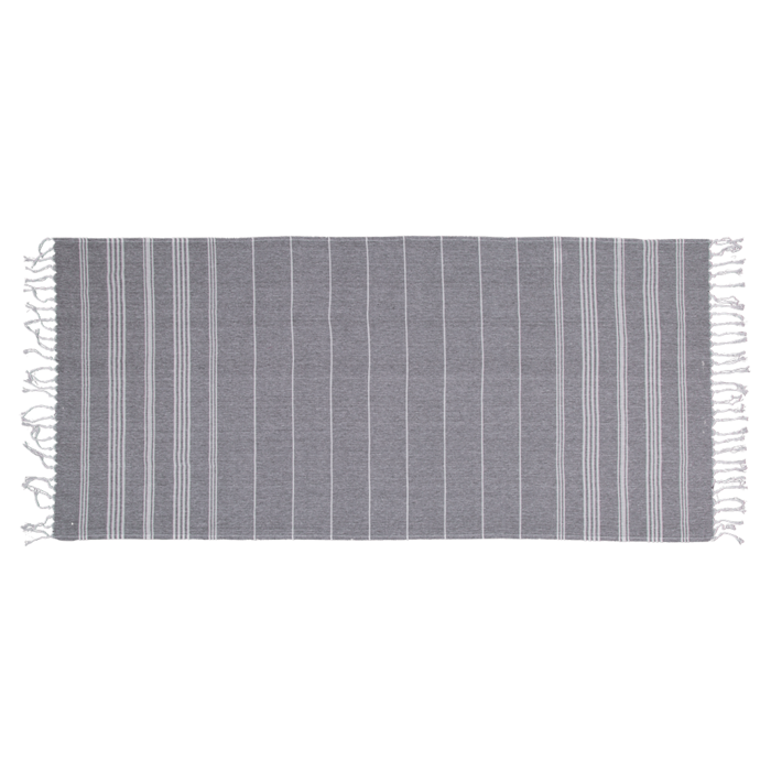 White/grey coloured Fouta Towel (for sauna &, - Image 3