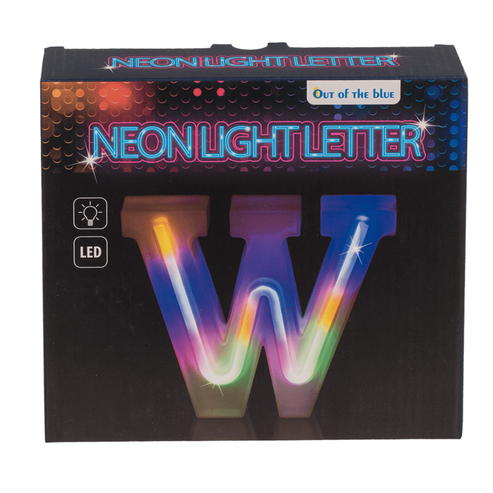 Neon Light Letter; W, Height: 16 cm, for - Image 2