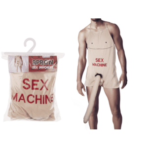 Apron with plush penis, Sex Machine,