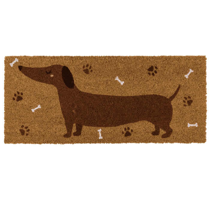 Floor mat, dachshund, 70 x 30 cm,