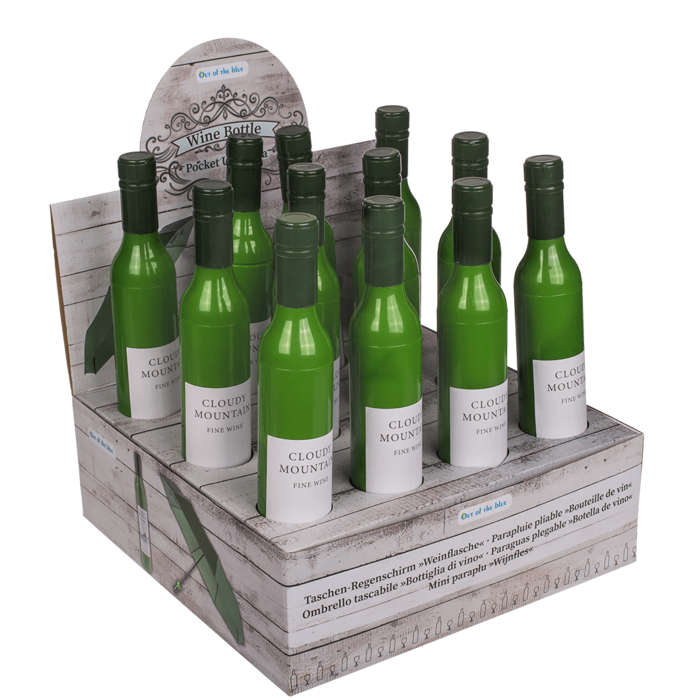 Pocket Umbrella, White Wine bottle, - Image 3