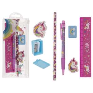 Stationery Set, Unicorn, set of 6,