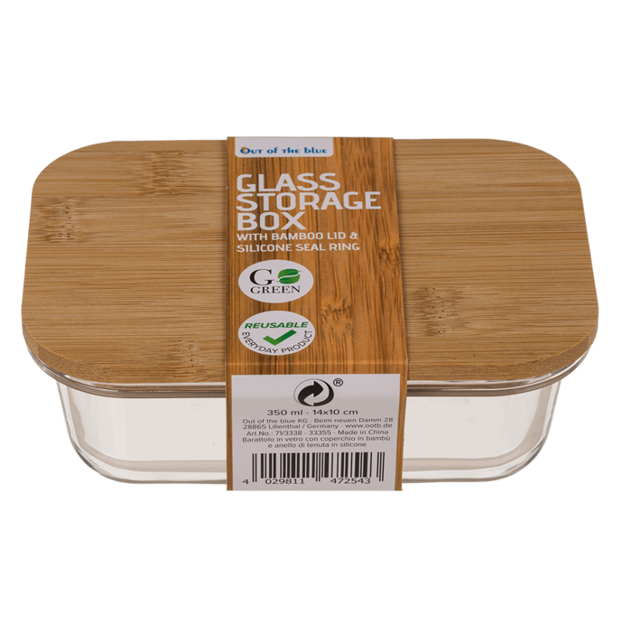 Glass storage box, for 360 ml, ca.15 x 11 cm, - Image 2