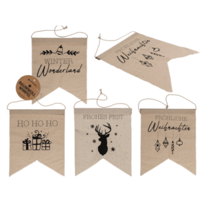 Natural colored pennant, Christmas, - 960454#