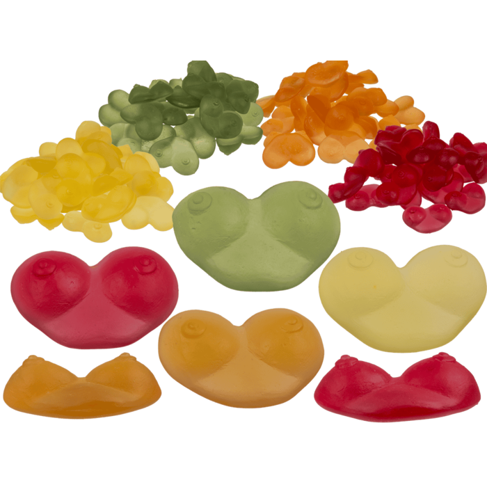 Boobs Gummy, fruit flavour,