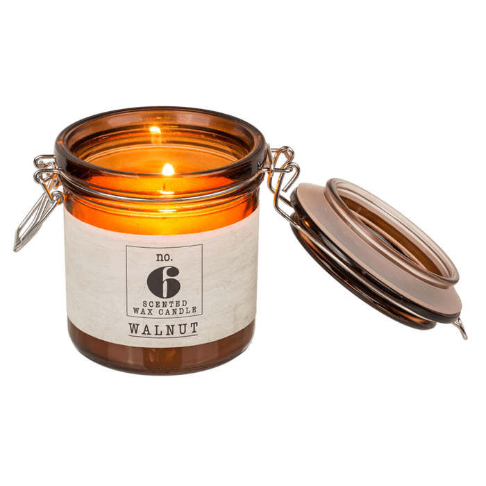 Scented candle (Walnut) in mason jar - Image 3