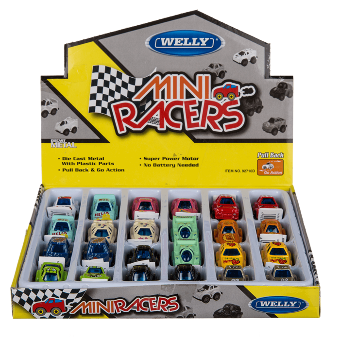 Mini metal model car with pull back, Racer, - Image 2