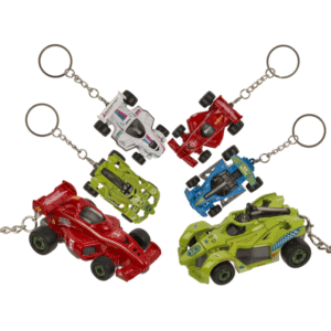 Metal Keyring, Racing car with pull back