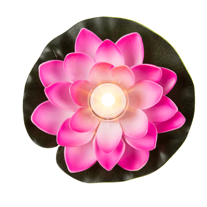 Floating water lily with warm white LED, - Image 2