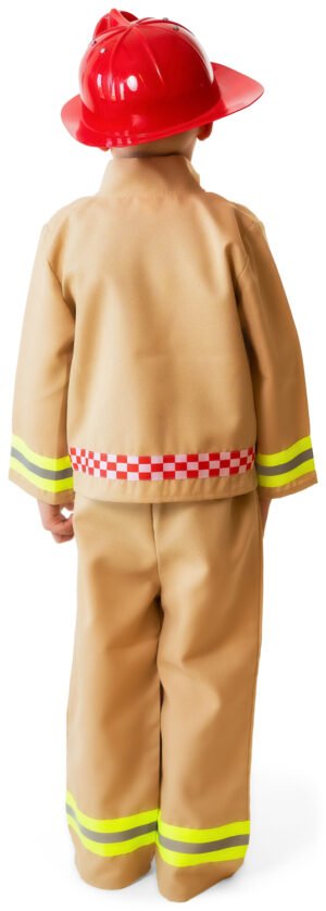 Firefighter Costume - With Helmet - 98–110 cm / 3–5 years