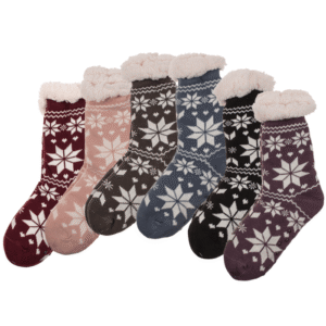 Woman comfort socks, Big Ice Flower,