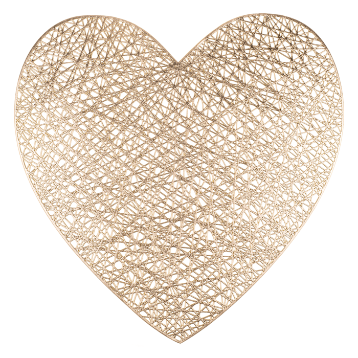 PVC placemat, Heart, 2 ass., - Image 2