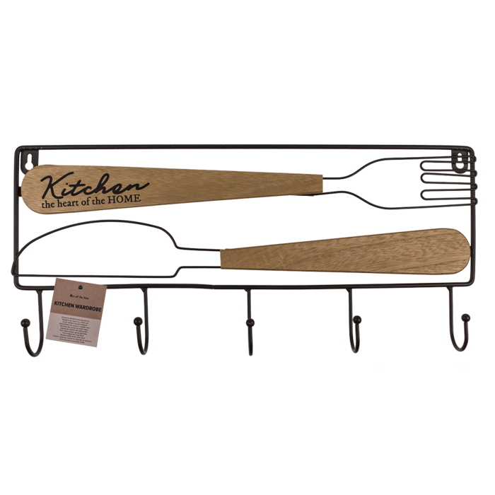 Black metal kitchen wardrobe, cutlery, with 6 - Image 2