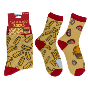 Socks, Fries & Burger, size 36-42,