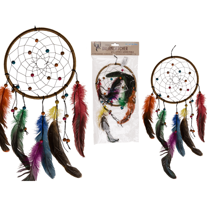 Multicoloured fabric Dreamcatcher,
