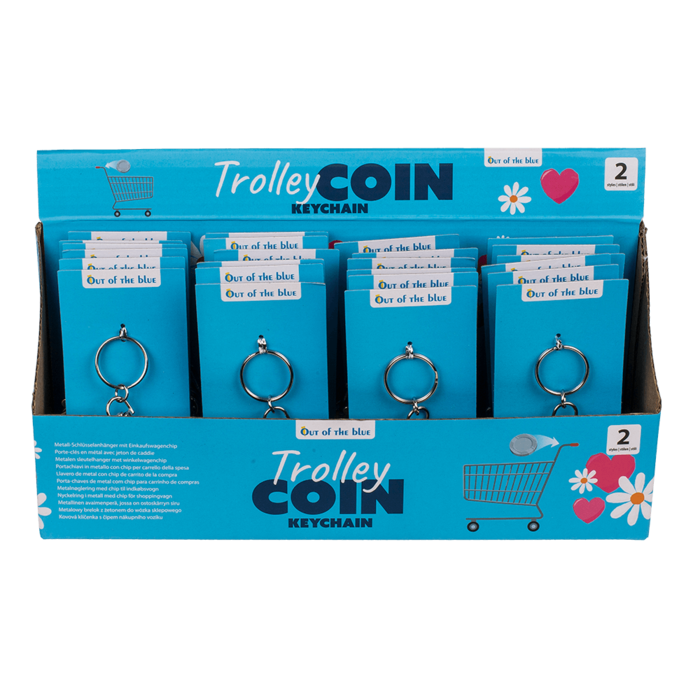 Metal Keychain with trolley Coin, - Image 2