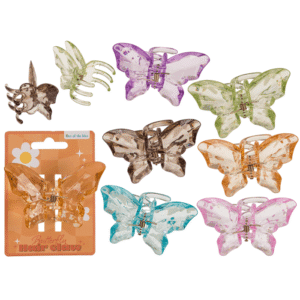 Acrylic hair claw, Butterfly,
