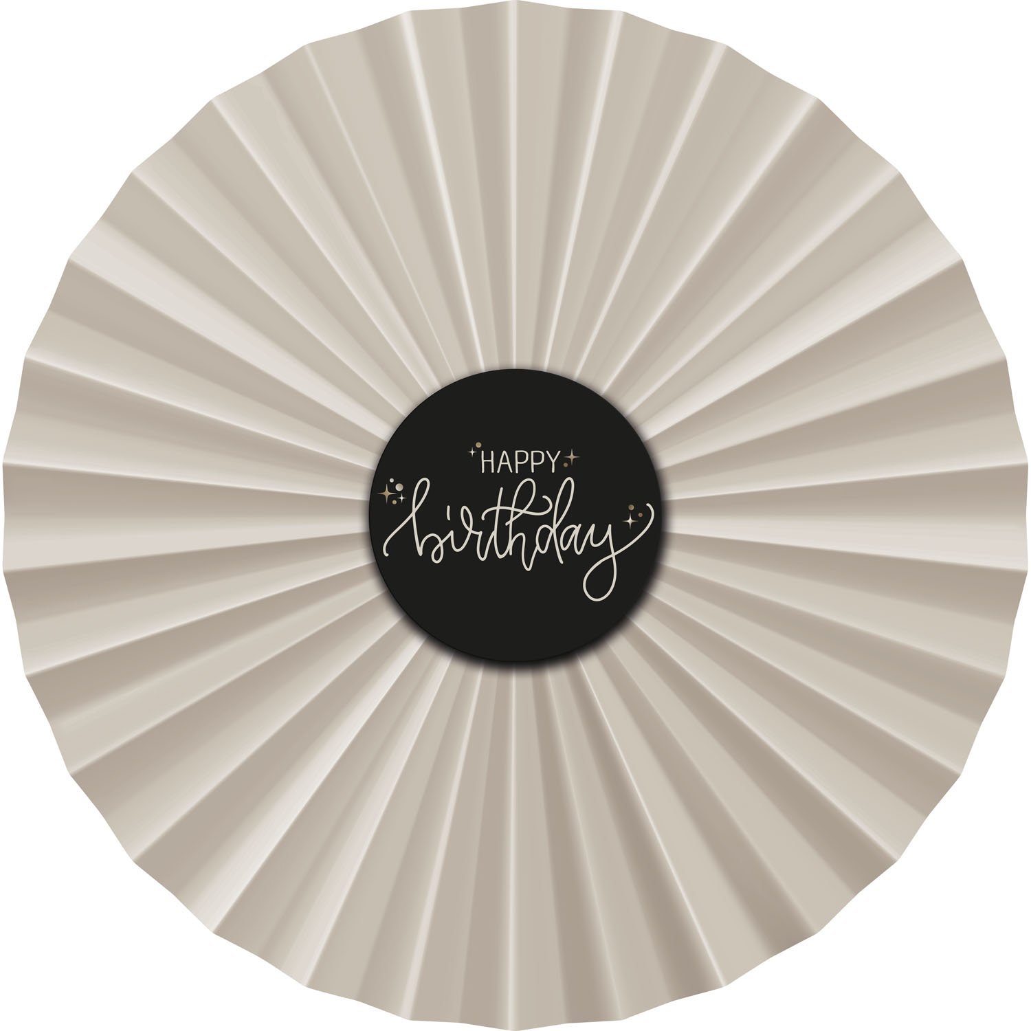 Deco Fan Set - Crème Noir - 3 pieces - Image 2