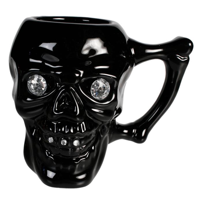Mug, Skull with crystal stones, - Image 2
