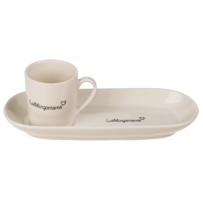 Espresso mug with oval saucer, - Image 2