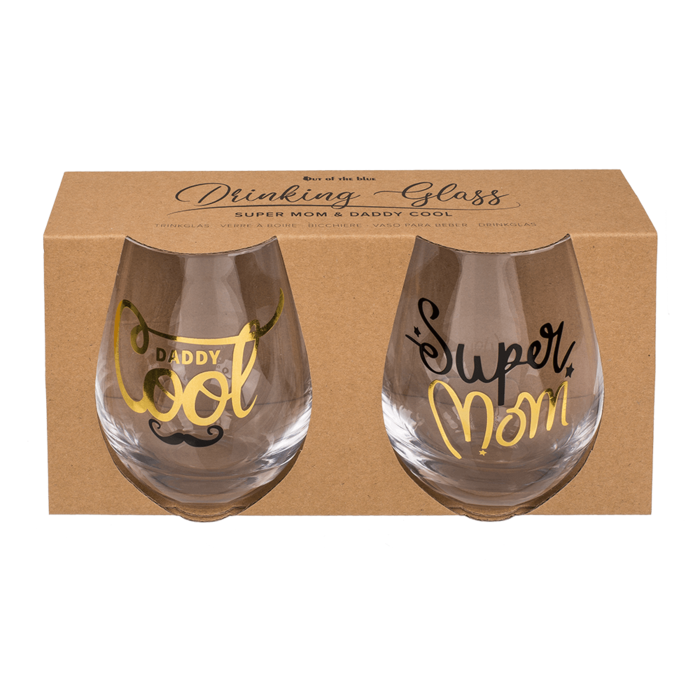 Drinking glass, Super Mom & Daddy Cool, - Image 2