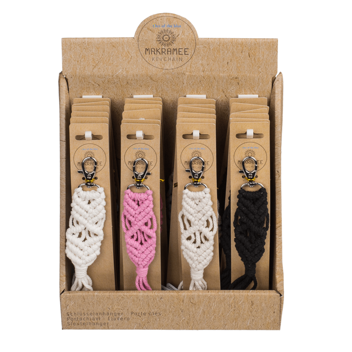 Metal key chain, Makramee style, - Image 2