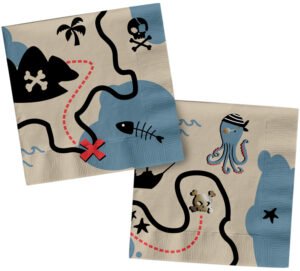 Napkins - Pirate Party - 33 x 33 cm - 20 pieces