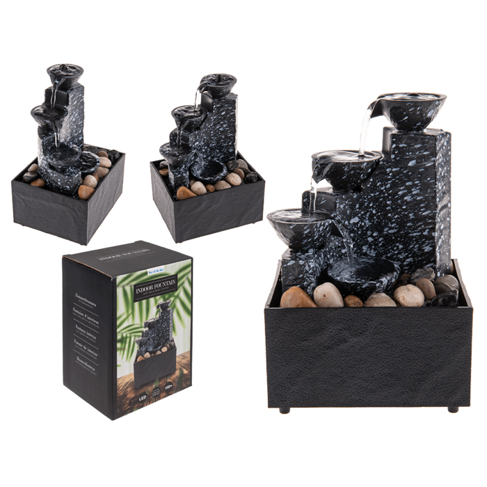 Indoor fontain with decoration stones,