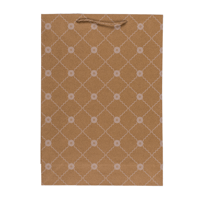 Kraft paper bag,with flower rank, - Image 3