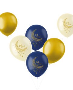Balloons Eid Mubarak 33cm - 6 pieces