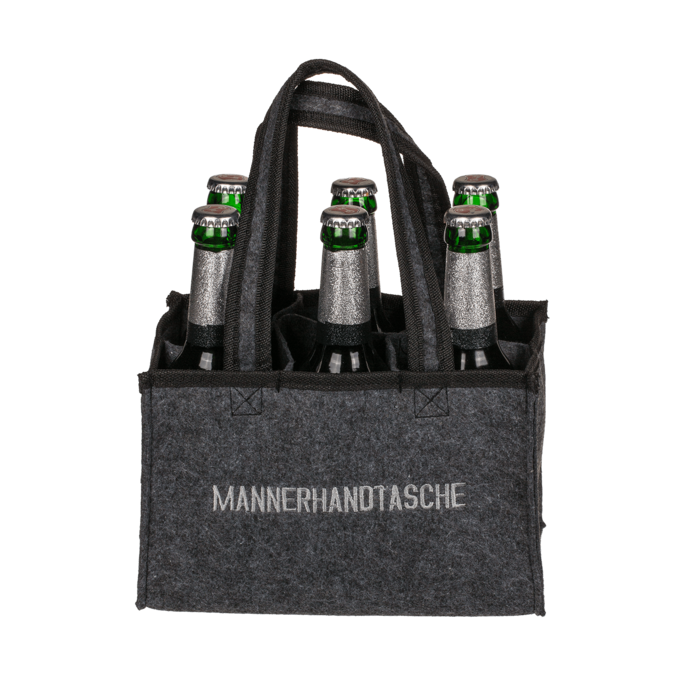 Grey felt bag, Männerhandtasche, - Image 2