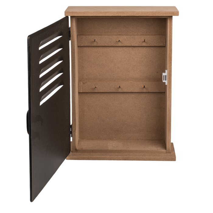 Wooden/metal-key box, - Image 2