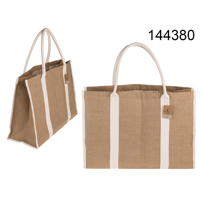 Natural colored firewood bag,